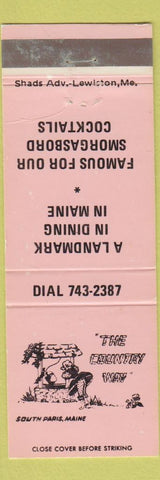 Matchbook Cover - Country Way Restaurant South Paris ME