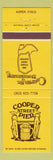 Matchbook Cover - Cooper Street Pier Aspen Colorado