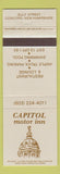 Matchbook Cover - Capitol Motor Inn Concord NH