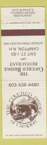 Matchbook Cover - Covered Bridge Restaurant Campton NH
