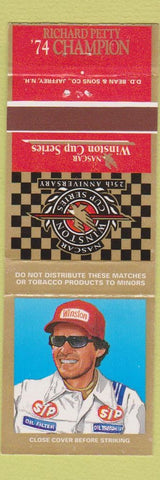 Matchbook Cover - Winston Cup NASCAR Richard Petty 1974 Champ