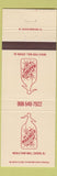 Matchbook Cover - Martell's Edison NJ