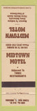 Matchbook Cover - Midtown Motel Terre Haute IN