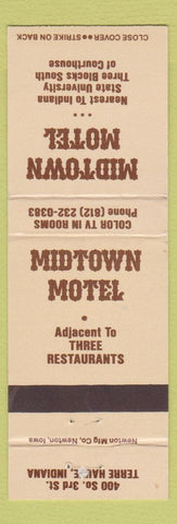 Matchbook Cover - Midtown Motel Terre Haute IN