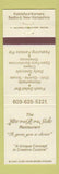 Matchbook Cover - Lite R Side Restaurant Bedford NH