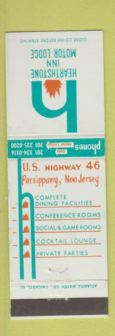 Matchbook Cover - Hearthstone Inn Motor Lodge Parsippany NJ