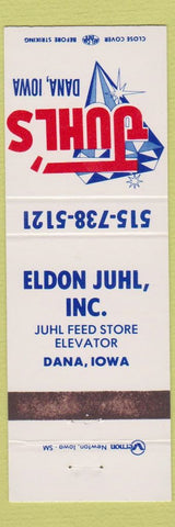 Matchbook Cover - Juhl's Dana IA Eldon Juhl Feed Elevator