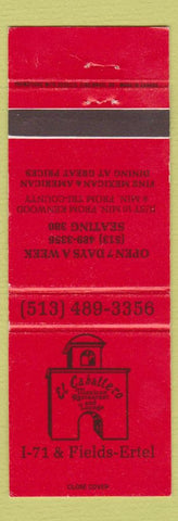 Matchbook Cover - El Caballero Mexican Restaurant Highpoint WV