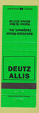 Matchbook Cover - Sweetland Hinson Eqiupment Deutz Allis Tractors Winfield KS