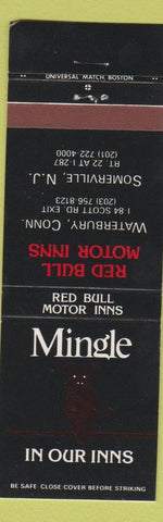 Matchbook Cover - Red Bull Motor Inns Somerville NJ Waterbury CT