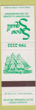 Matchbook Cover - Snow Squall Restaurant South Portland ME
