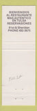 Matchbook Cover - Juanito's Tacos Mexican Food Tulsa OK