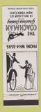 Matchbook Cover - Coachman Restaurant New York City