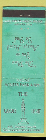 Matchbook Cover - Candle Light Winter Park WORN