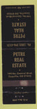 Matchbook Cover - Petre Real Estate Coquile OR WEAR