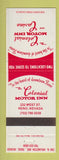 Matchbook Cover - Colonial Motor Inn Casino Reno NV