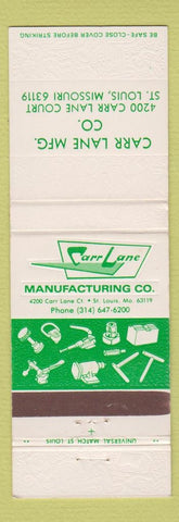 Matchbook Cover - Carr Lane Manufacturing St Louis MO