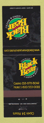 Matchbook Cover - Black Bear Casino Hotel Carlton MN
