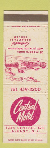 Matchbook Cover - Central Motel Albany NY