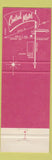 Matchbook Cover - Central Motel Albany NY
