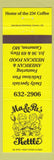 Matchbook Cover - Ma and PA's Kettle Cameron MO yellow