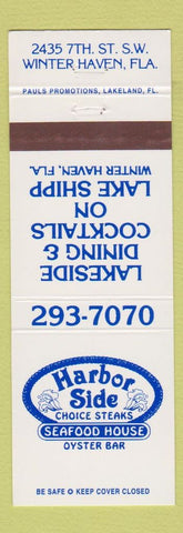 Matchbook Cover - Harbor Side Seafood Restaurant Winter Haven FL