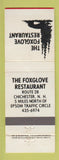 Matchbook Cover - Foxglove Restaurant Chichester NH WEAR
