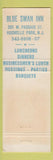 Matchbook Cover - Blue Swan Inn Rochelle Park NJ German Food