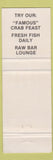 Matchbook Cover - Captain Crab's Seafood Restaurant Gaithersburg MD