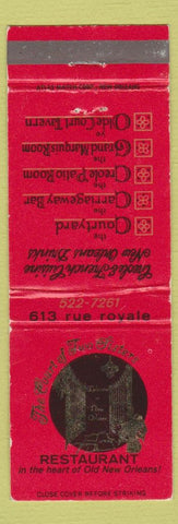 Matchbook Cover - Court of Two Sisters New Orleans LA