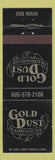 Matchbook Cover - Gold Dust Deadwood SD
