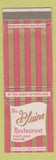 Matchbook Cover - Blaine Restaurant Portland ME