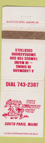 Matchbook Cover - Country Way South Paris ME WEAR