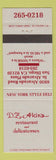 Matchbook Cover - DZ Akins Restaurant Deli San Diego CA