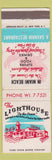 Matchbook Cover - Lighthouse on the Ocean Miami Beach FL