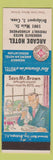 Matchbook Cover - Arcade Hotel Bridgeport CT