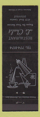 Matchbook Cover - Restaurant Le Chalet Douville QC