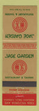 Matchbook Cover - Jade Garden Restaurant Niagara Falls ON Chinese WEAR