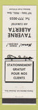 Matchbook Cover - Taverne Alberta Hull QC