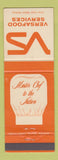 Matchbook Cover - Versafood Services Master Chef of Canada