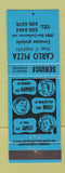 Matchbook Cover - Carlo Pizza