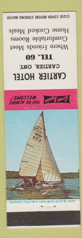 Matchbook Cover - Cartier Hotel Cartier ON low phone #