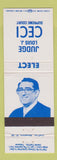 Matchbook Cover - Judge Louis J Ceci Supreme Court Election Wisconsin WI