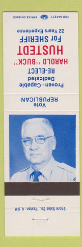 Matchbook Cover - Harold Buck Husted Sheriff Election