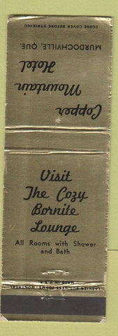 Matchbook Cover - Copper Mountain Hotel Murdochville QC WORN
