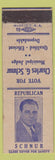 Matchbook Cover - Hotel Chase Walker MN