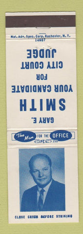 Matchbook Cover - Pete Weatherhead Sawyer County Sheriff election WI