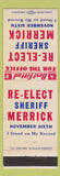 Matchbook Cover - Jerrold May District Magistrate 1993 Election