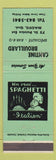 Matchbook Cover - Cantine Brouillard BBQ Spaghetti Magog QC WEAR