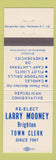 Matchbook Cover - Larry Mooney Brighton Town Clerk NY?